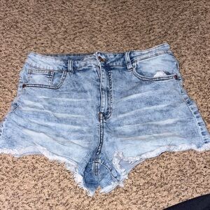 Ariya Light Blue Jean Shorts